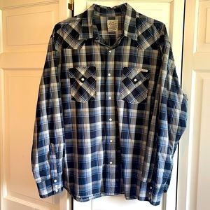 Lucky Brand long sleeve snap down men’s shirt